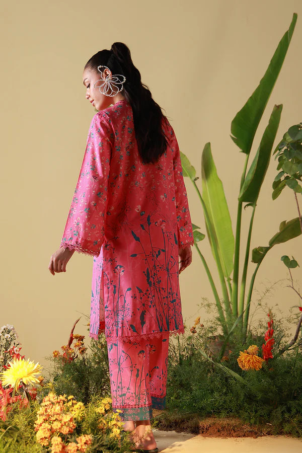 MIRHA BY SAHAR 2 PC UNSTITCHED'26 | PINK POPPY