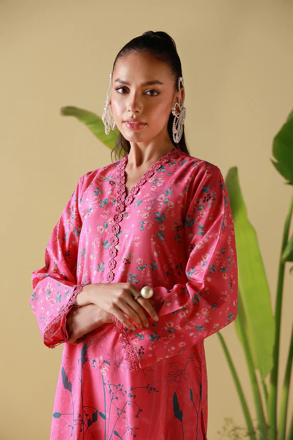 MIRHA BY SAHAR 2 PC UNSTITCHED'26 | PINK POPPY