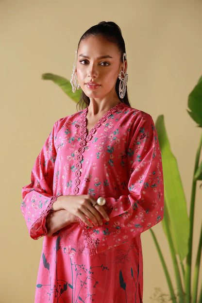 MIRHA BY SAHAR 2 PC UNSTITCHED'26 | PINK POPPY