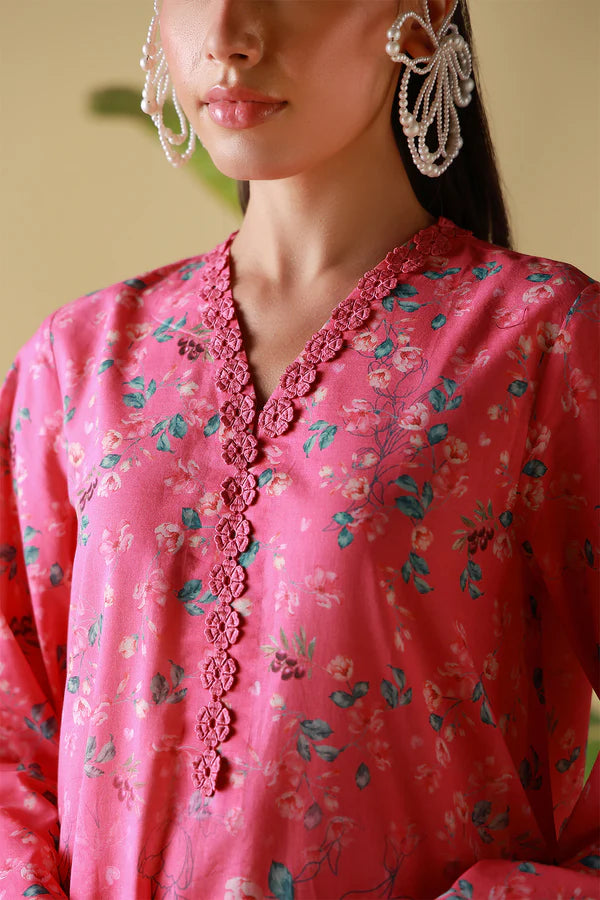 MIRHA BY SAHAR 2 PC UNSTITCHED'26 | PINK POPPY
