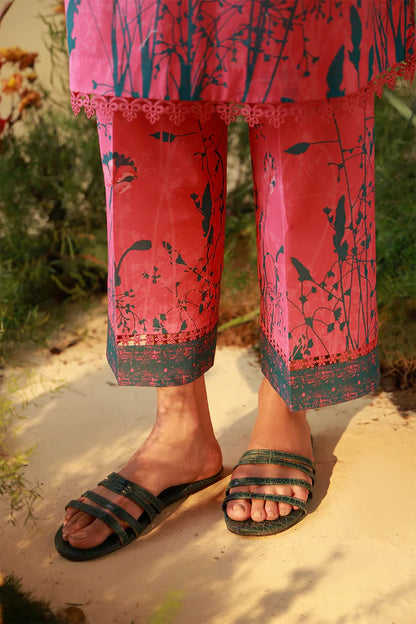 MIRHA BY SAHAR 2 PC UNSTITCHED'26 | PINK POPPY