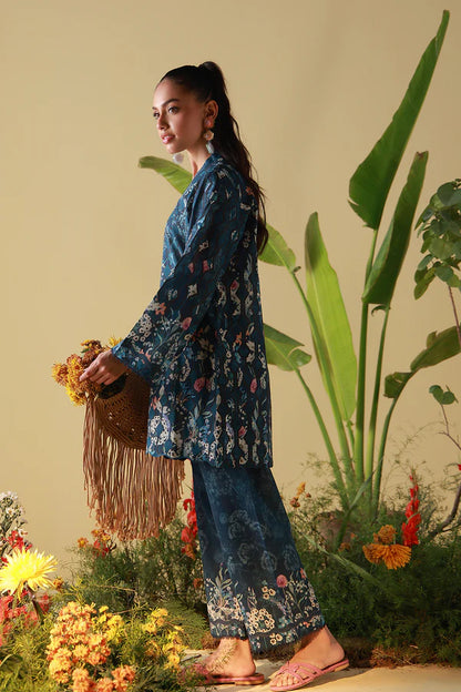 MIRHA BY SAHAR 2 PC UNSTITCHED'26 | MIDNIGHT TROPIQUE