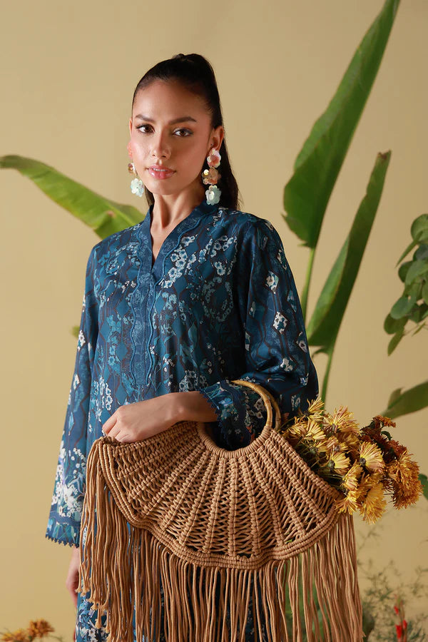 MIRHA BY SAHAR 2 PC UNSTITCHED'26 | MIDNIGHT TROPIQUE