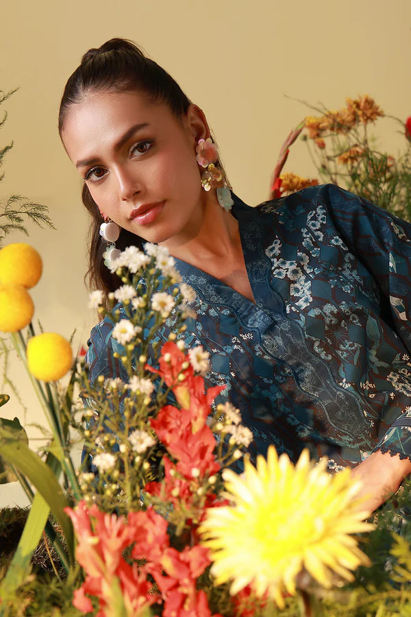 MIRHA BY SAHAR 2 PC UNSTITCHED'26 | MIDNIGHT TROPIQUE