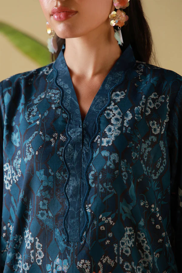 MIRHA BY SAHAR 2 PC UNSTITCHED'26 | MIDNIGHT TROPIQUE