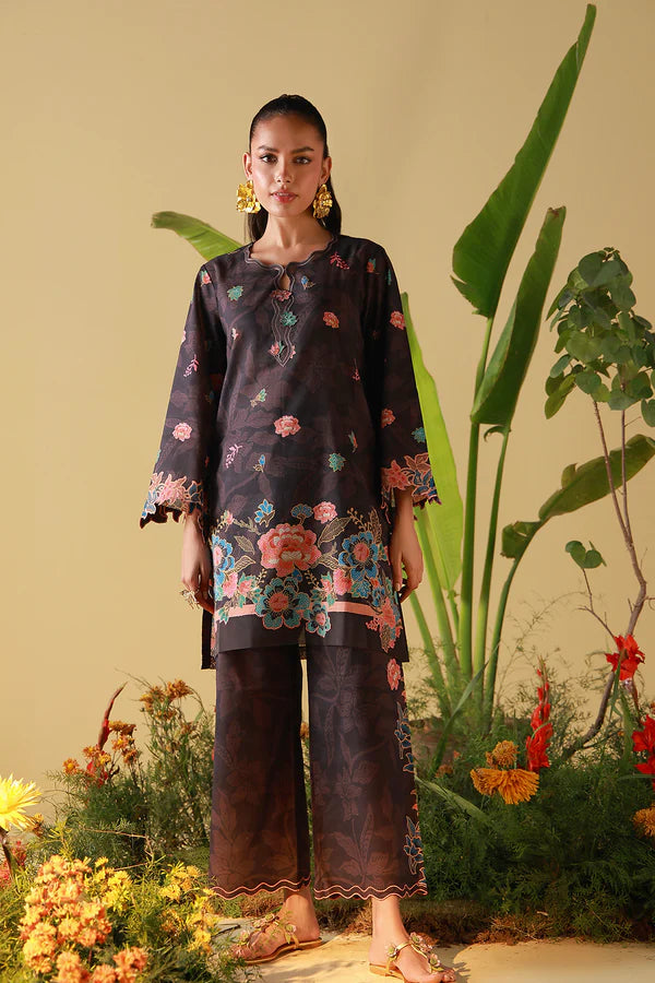MIRHA BY SAHAR 2 PC UNSTITCHED'26 | COFFEE BLOOM
