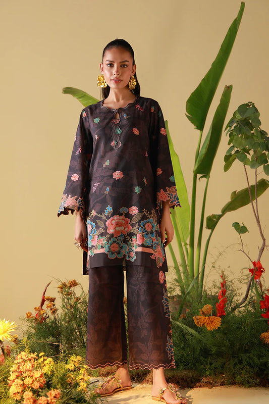 MIRHA BY SAHAR 2 PC UNSTITCHED'26 | COFFEE BLOOM