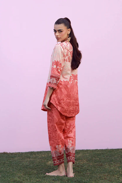MIRHA BY SAHAR 2 PC UNSTITCHED'26 | CORAL SILHOUETTE