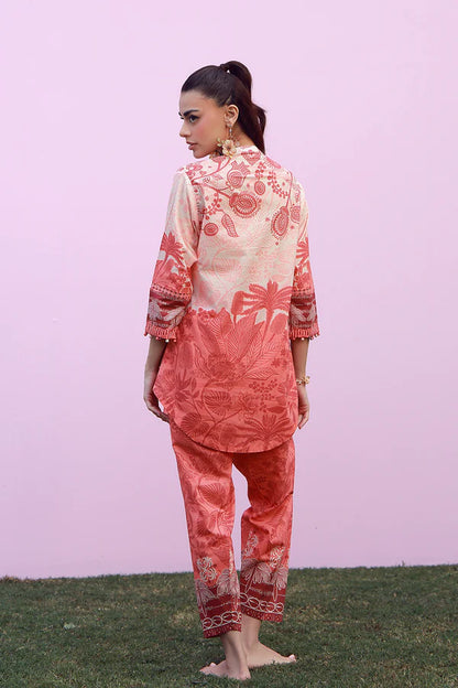 MIRHA BY SAHAR 2 PC UNSTITCHED'26 | CORAL SILHOUETTE