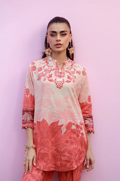 MIRHA BY SAHAR 2 PC UNSTITCHED'26 | CORAL SILHOUETTE