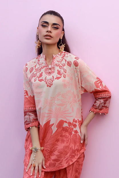 MIRHA BY SAHAR 2 PC UNSTITCHED'26 | CORAL SILHOUETTE