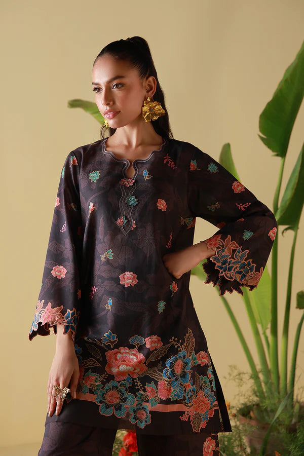 MIRHA BY SAHAR 2 PC UNSTITCHED'26 | COFFEE BLOOM