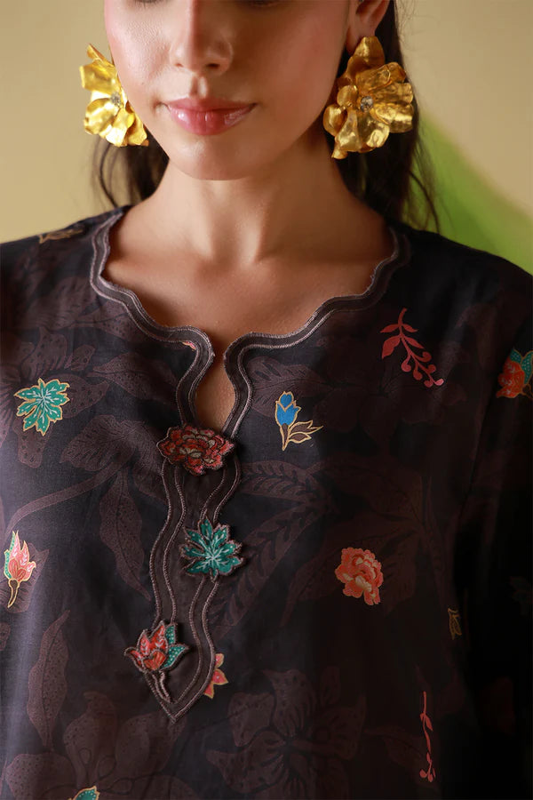 MIRHA BY SAHAR 2 PC UNSTITCHED'26 | COFFEE BLOOM