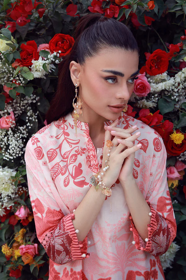 MIRHA BY SAHAR 2 PC UNSTITCHED'26 | CORAL SILHOUETTE