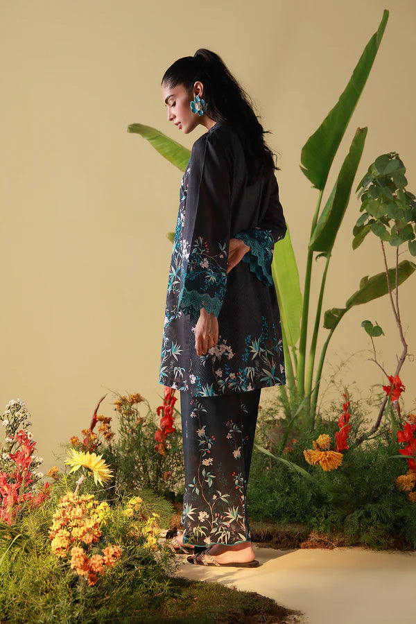 MIRHA BY SAHAR 2 PC UNSTITCHED'26 | MIDNIGHT TROPIQUE