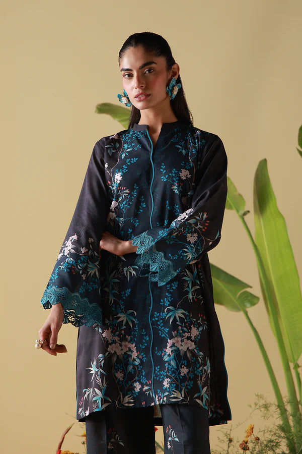 MIRHA BY SAHAR 2 PC UNSTITCHED'26 | MIDNIGHT TROPIQUE