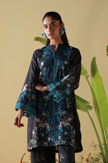 MIRHA BY SAHAR 2 PC UNSTITCHED'26 | MIDNIGHT TROPIQUE