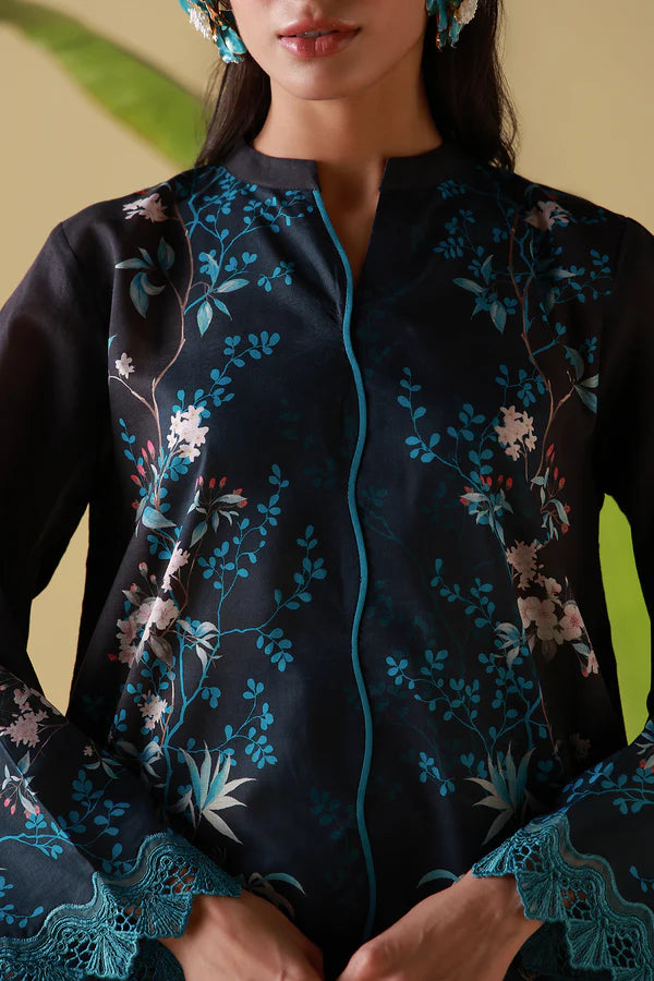 MIRHA BY SAHAR 2 PC UNSTITCHED'26 | MIDNIGHT TROPIQUE