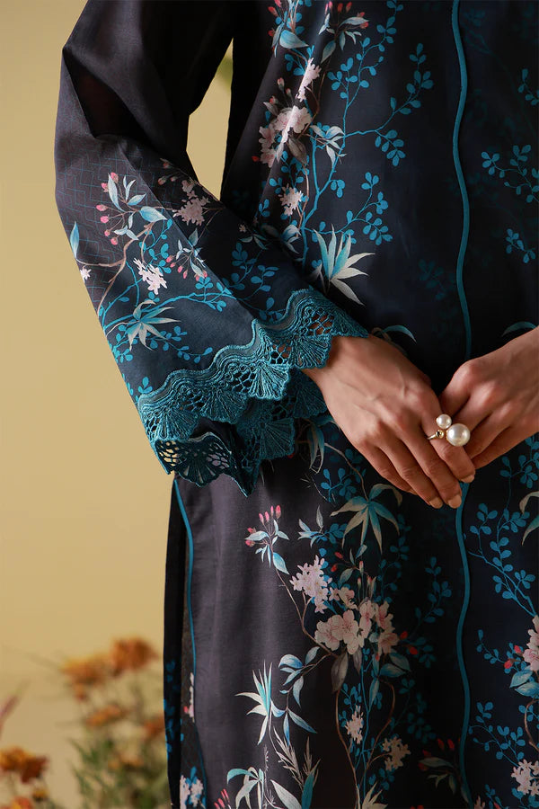 MIRHA BY SAHAR 2 PC UNSTITCHED'26 | MIDNIGHT TROPIQUE