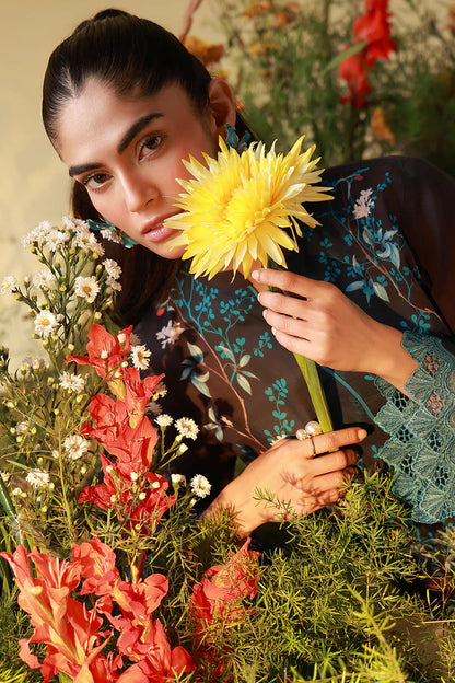MIRHA BY SAHAR 2 PC UNSTITCHED'26 | MIDNIGHT TROPIQUE