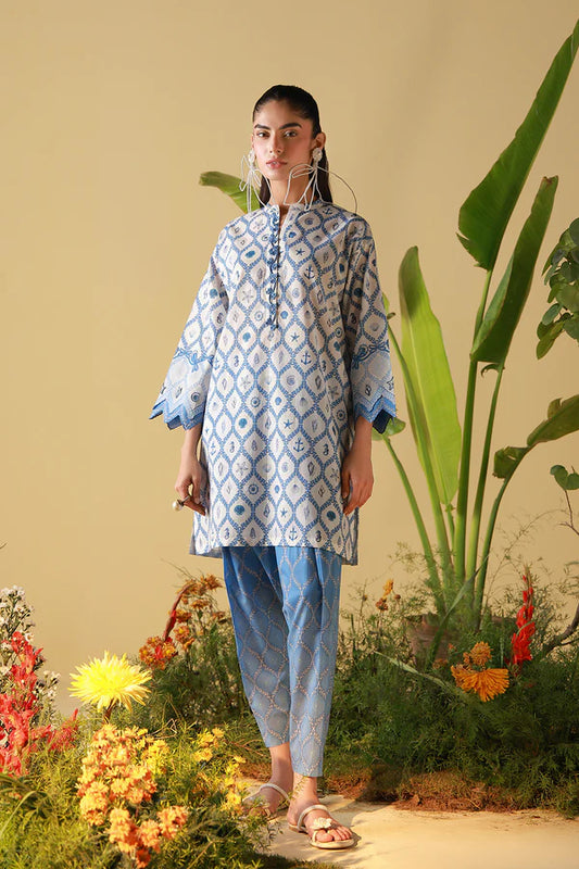 MIRHA BY SAHAR 2 PC UNSTITCHED'26 | PORCELAIN GEO