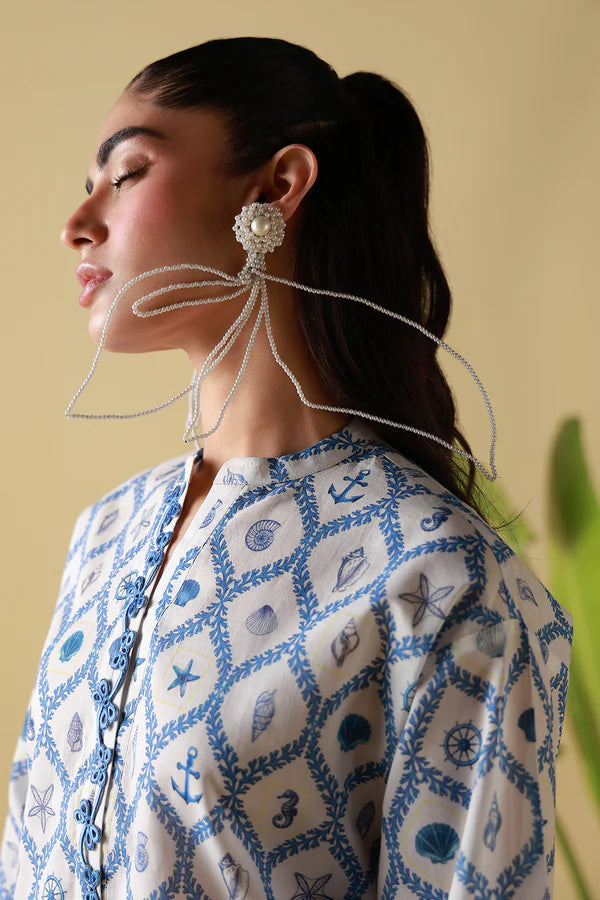MIRHA BY SAHAR 2 PC UNSTITCHED'26 | PORCELAIN GEO