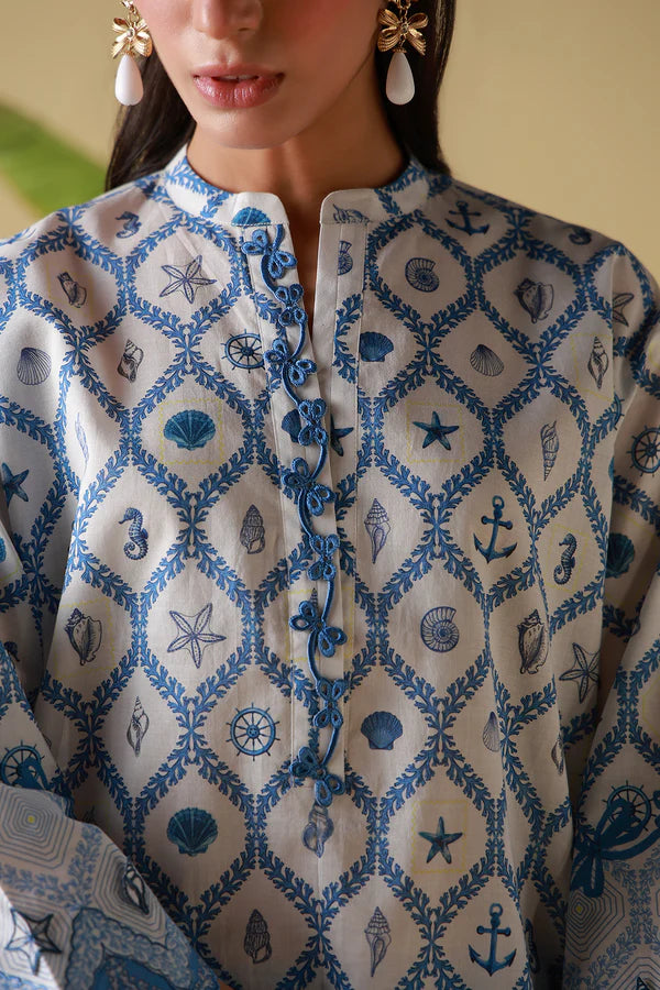 MIRHA BY SAHAR 2 PC UNSTITCHED'26 | PORCELAIN GEO