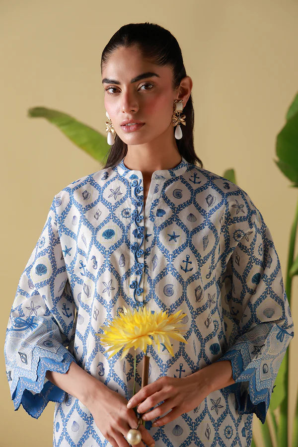 MIRHA BY SAHAR 2 PC UNSTITCHED'26 | PORCELAIN GEO