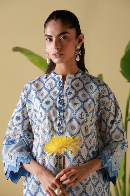 MIRHA BY SAHAR 2 PC UNSTITCHED'26 | PORCELAIN GEO