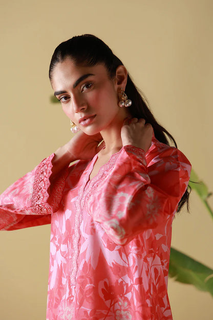 MIRHA BY SAHAR 2 PC UNSTITCHED'26 | CORAL PEONY