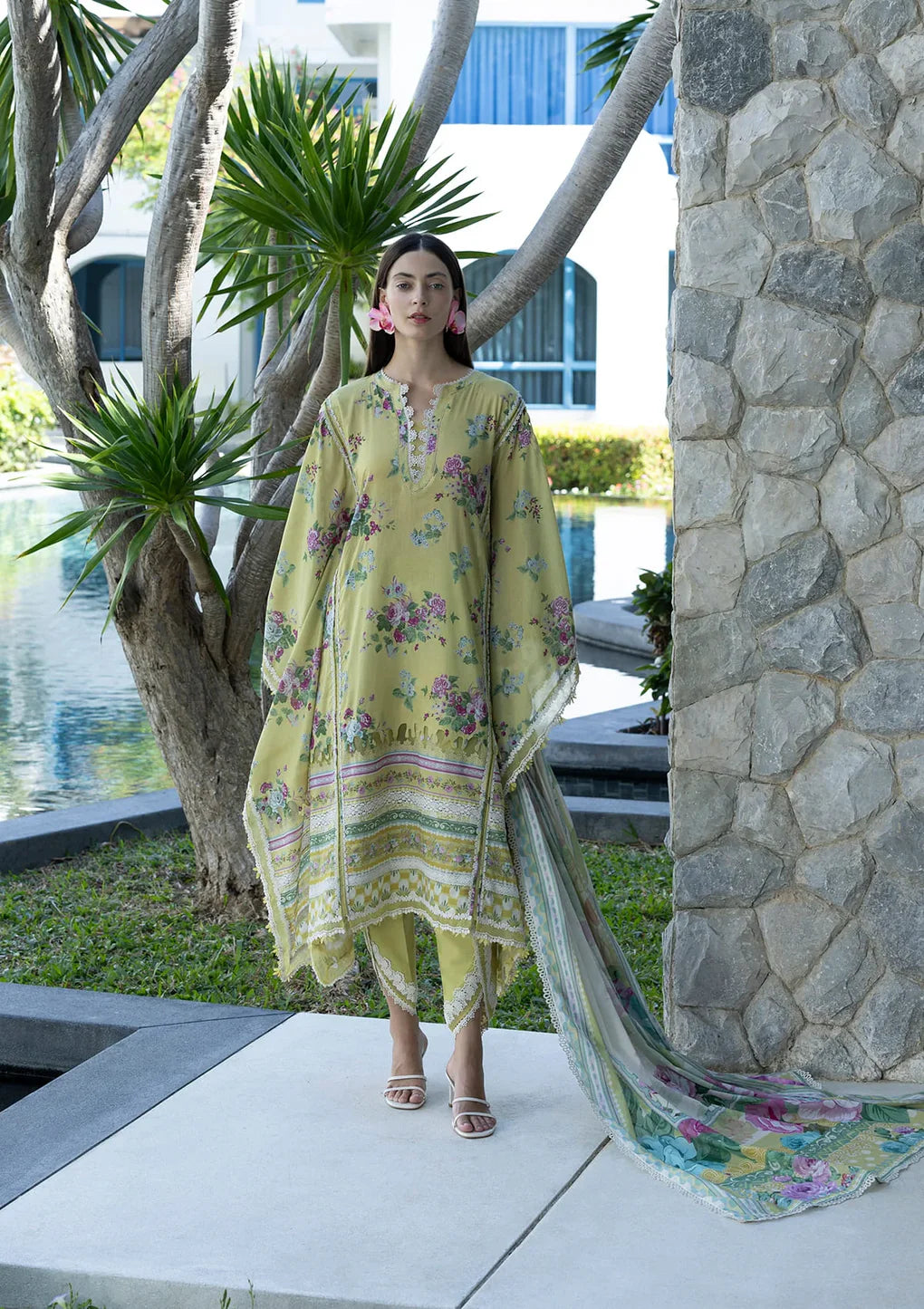 ELAF PRINTS UNSTITCHED COLLECTION'26 | EPN-4A AVOCADO