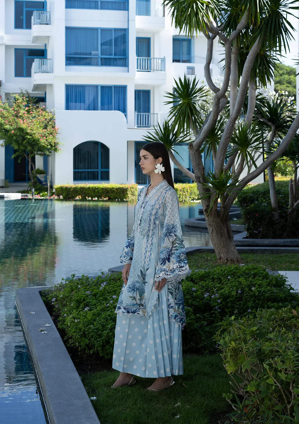 ELAF PRINTS UNSTITCHED COLLECTION'26 | EPN-1A OCEAN PETALS
