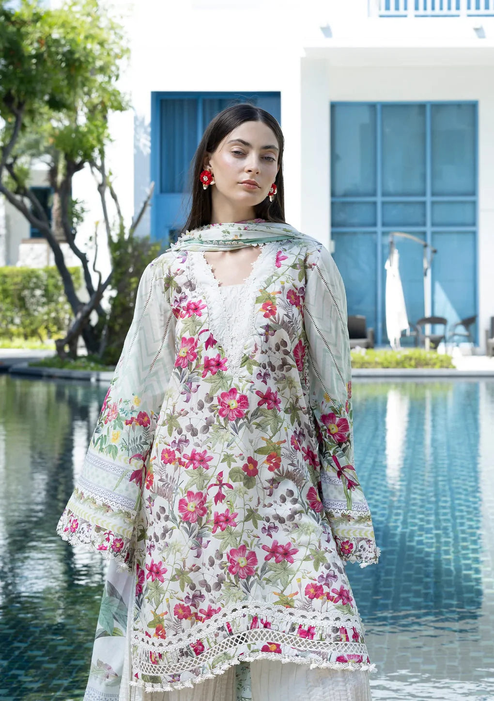ELAF PRINTS UNSTITCHED COLLECTION'26 | EPN-9B CHANTILLY
