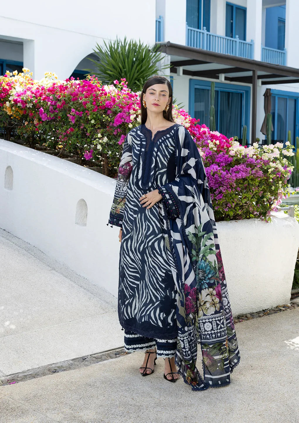 ELAF PRINTS UNSTITCHED COLLECTION'26 | EPN-3A STARRY NIGHT