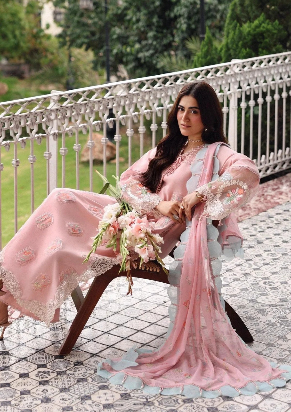 SARDINIA EMB LAWN EID EDIT'26 UNSTITCHED - ROSE RIDGE 1703