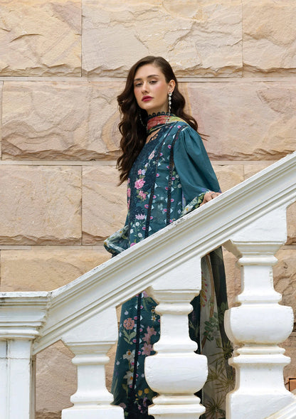 ELAF SIGNATURE EMBROIDERED UNSTITCHED'26| ESA-5A OCEANA VEIL
