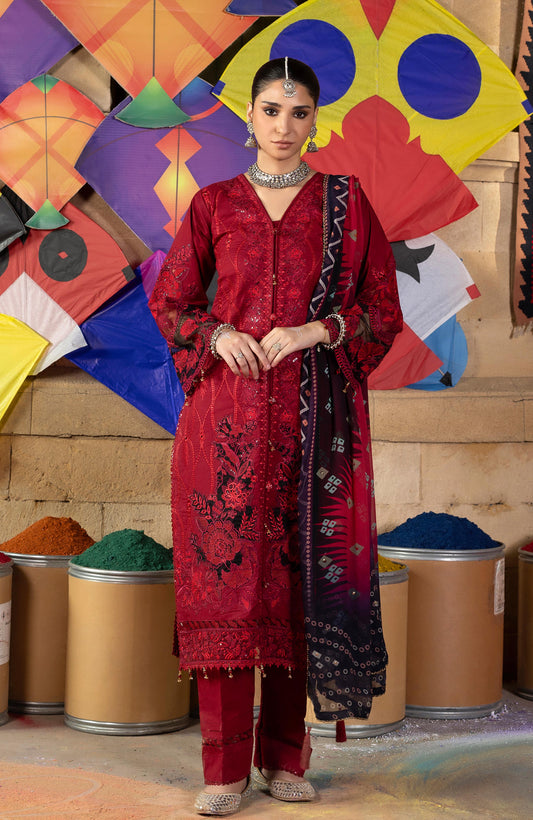BANDHANI BY ALZOHAIB EMBROIDERED UNSTITCHED'26| D9