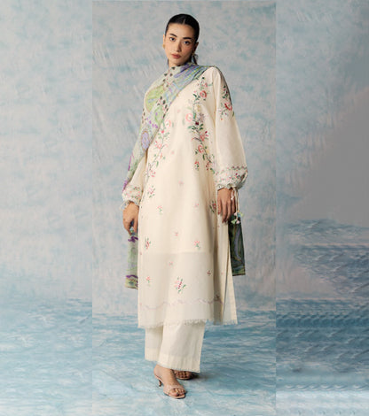 COCO BY ZARA SHAHJAHAN LAWN UNSTITCHED'26| SEREN-5A