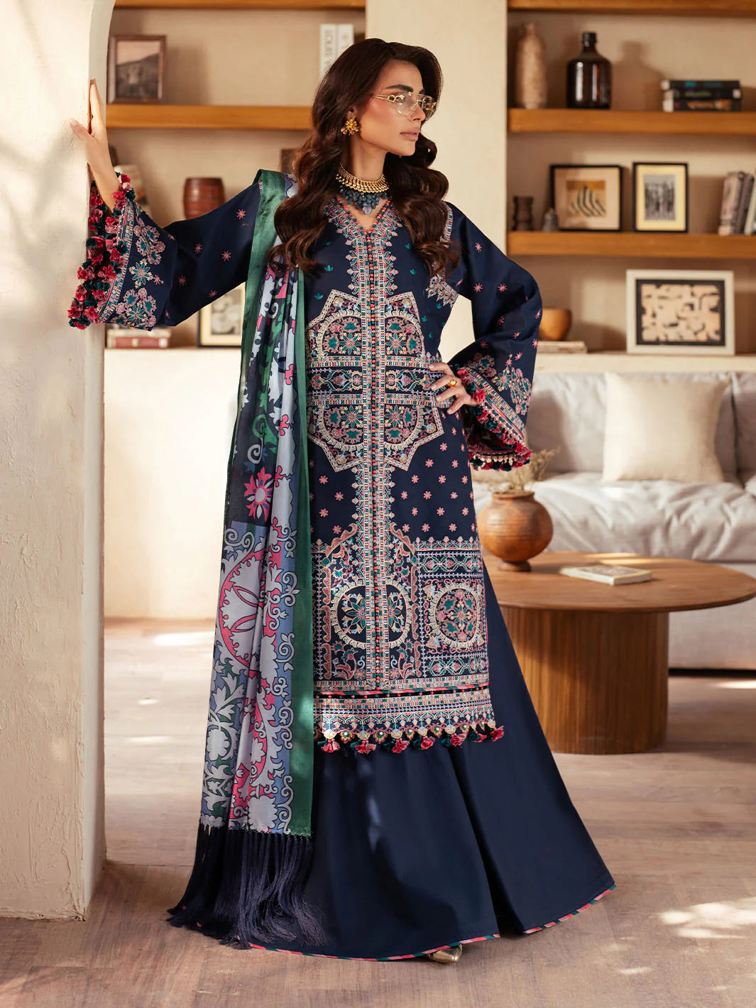 Mehroze Luxury 3 PC Lawn 2025 by Binilyas | 92 - B