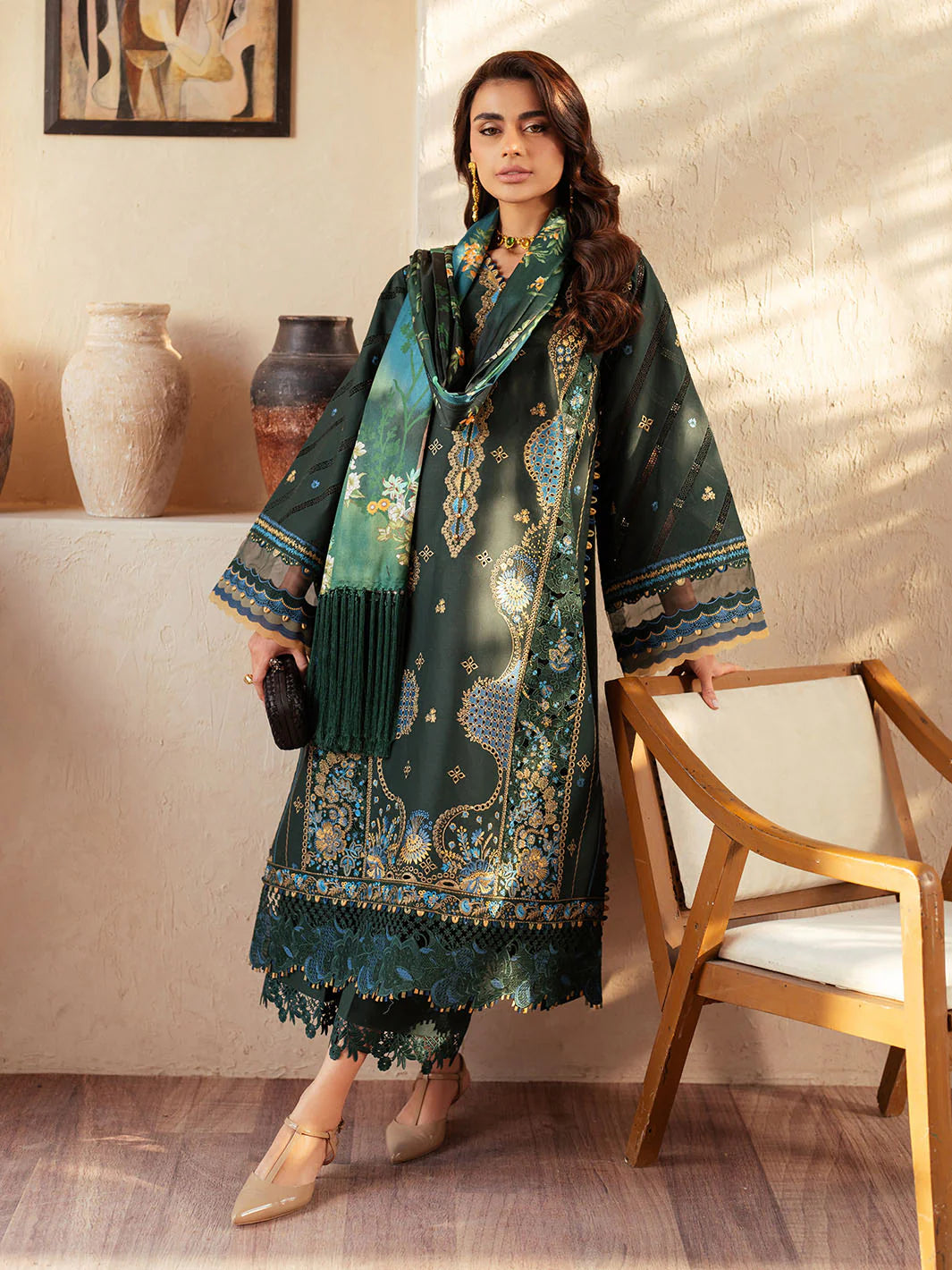 Mehroze Luxury 3 PC Lawn 2025 by Binilyas | 94 - A