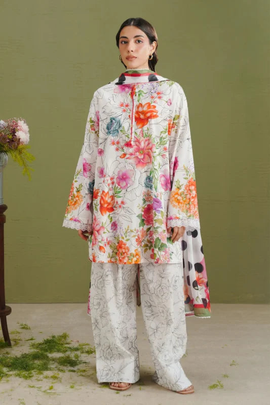 COCO PRINTS VOL-1 BY ZARA SHAHJAHAN UNSTITCHED'26| ELIX-9A
