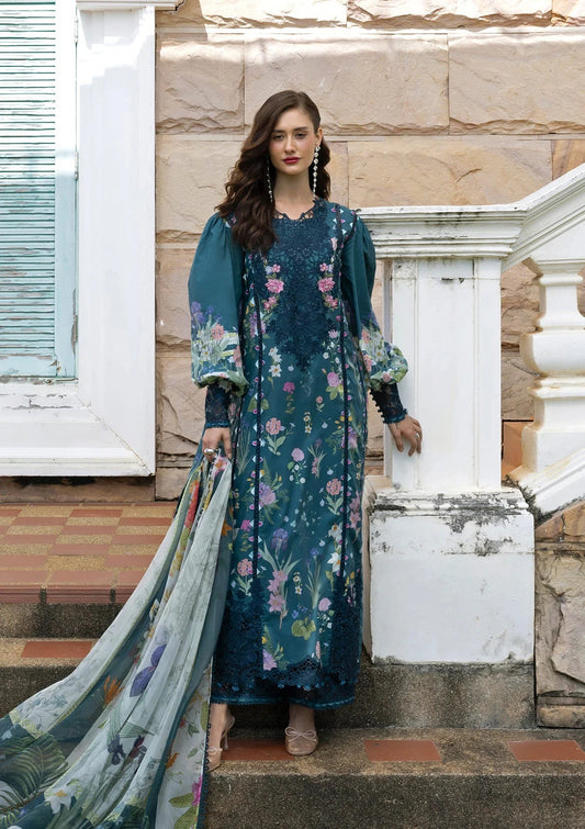 ELAF SIGNATURE EMBROIDERED UNSTITCHED'26| ESA-5A OCEANA VEIL