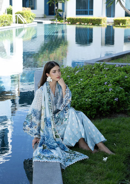 ELAF PRINTS UNSTITCHED COLLECTION'26 | EPN-1A OCEAN PETALS