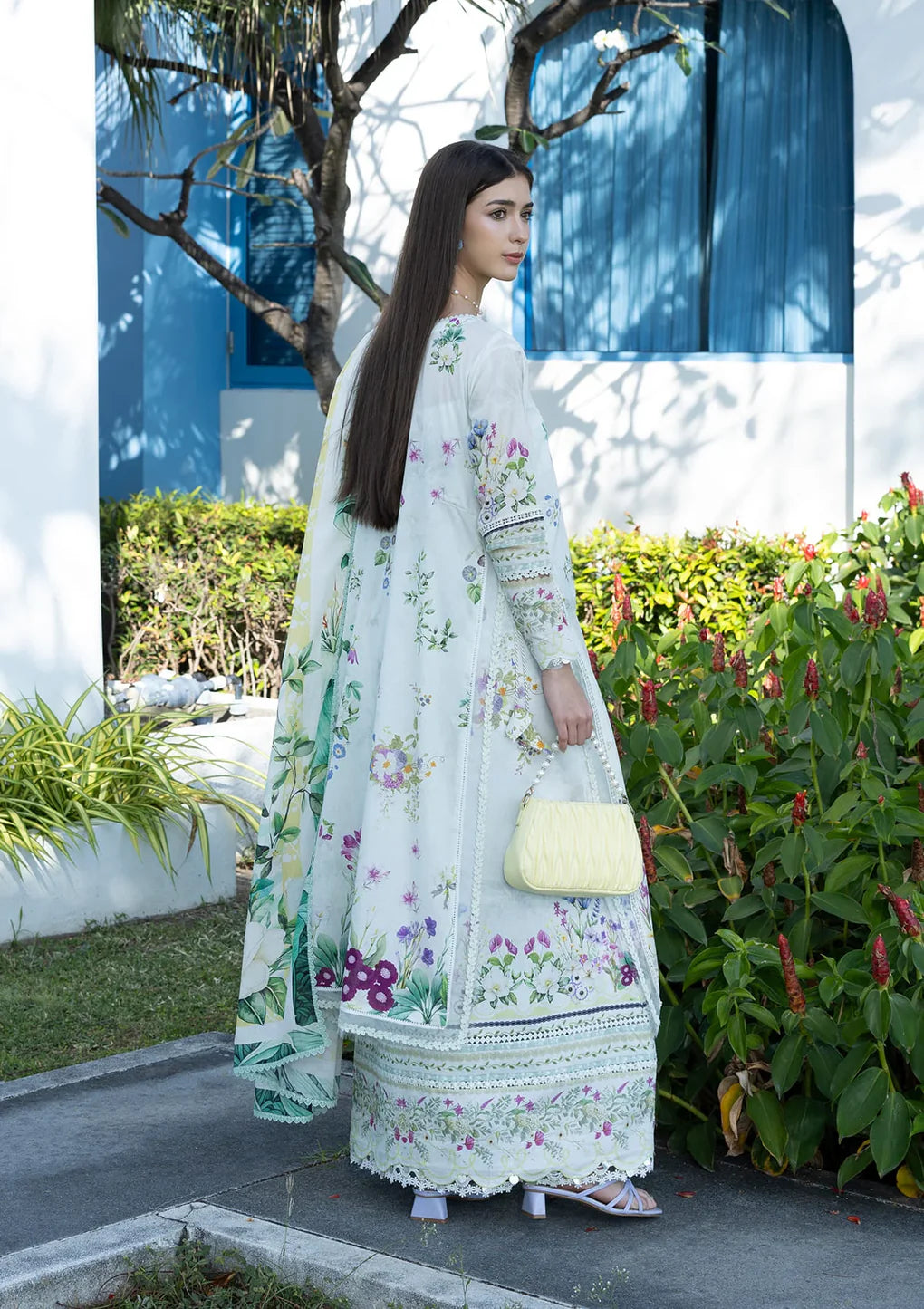 ELAF PRINTS UNSTITCHED COLLECTION'26 | EPN-7B MOON FLOWER