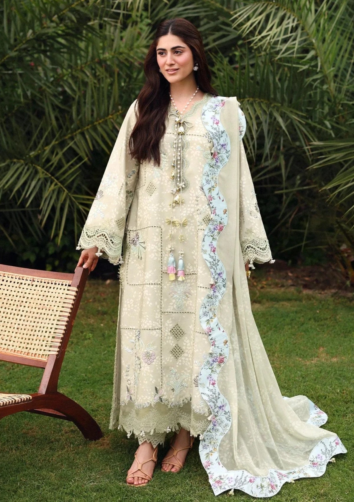 SARDINIA EMB LAWN EID EDIT'26 UNSTITCHED - MONSOON SAGE 1707