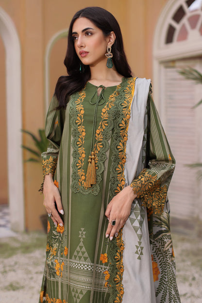 CHARIZMA SHEEN VOL 1 2024 Collection 2024 – 3-PC Unstitched Embroidered Linen Shawl Collection SHW4-07