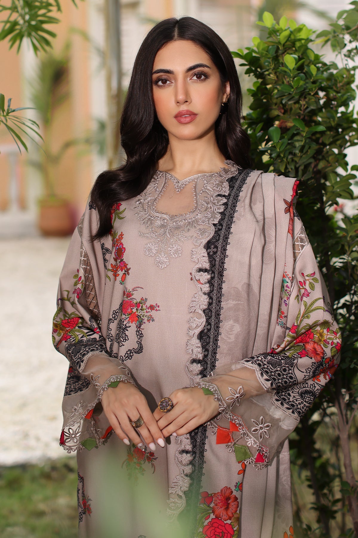 CHARIZMA SHEEN VOL 1 2024 Collection 2024 – 3-PC Unstitched Embroidered Linen Shawl Collection SHW4-02