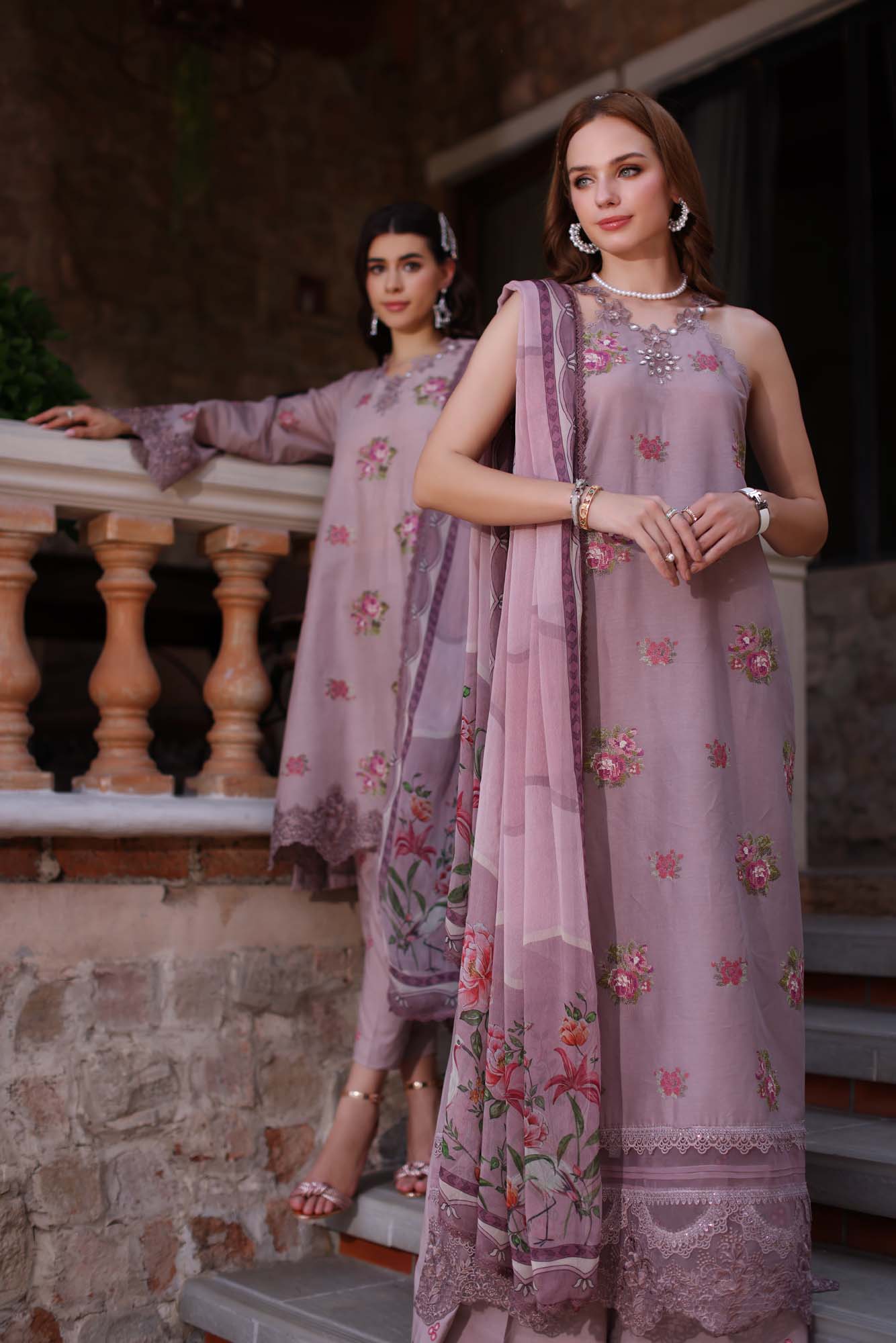 Noor By Saadia Asad EID LUXE PRINTKARI' Collection 2024 – D4