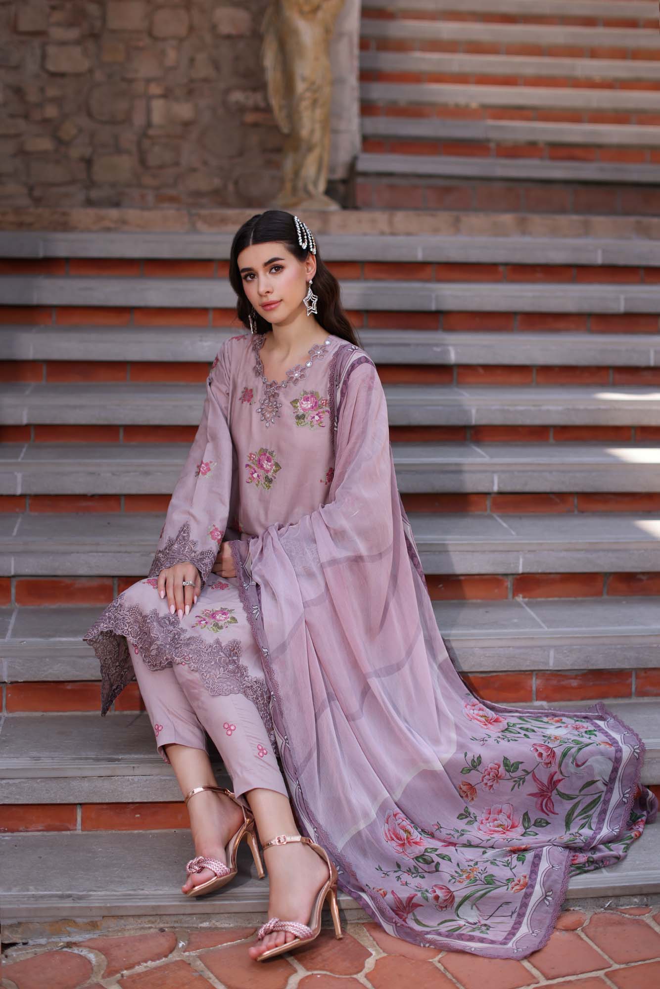 Noor By Saadia Asad EID LUXE PRINTKARI' Collection 2024 – D4