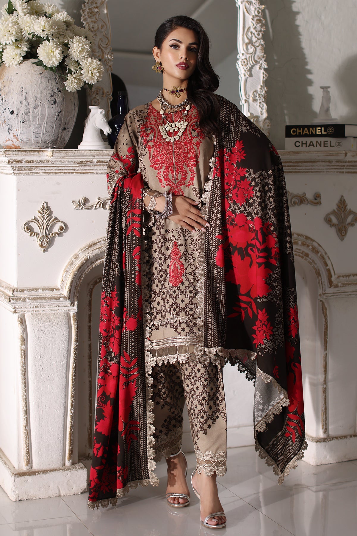 CHARIZMA VIRSA VOL 01 Collection 2024 – 3-Pc Embroidered CVW4-04